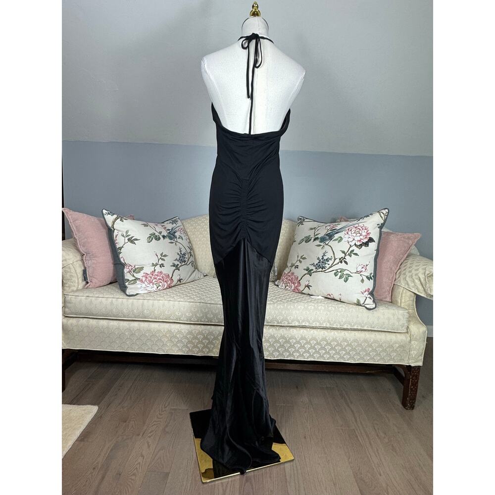 🖤 REISS Thalia Black Sculpted Jersey Mix Bodycon Dress Size 8 NWT - Picture 8 of 14